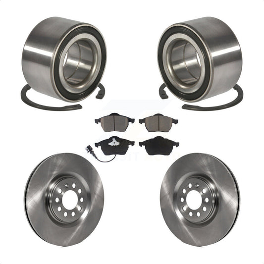 Wheel Bearing Disc Brake Rotor & Pad Front Kit For Volkswagen Jetta Golf Audi TT