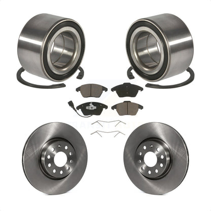 Wheel Bearing Disc Brake Rotors And Pads Front Kit For Volkswagen Jetta GTI