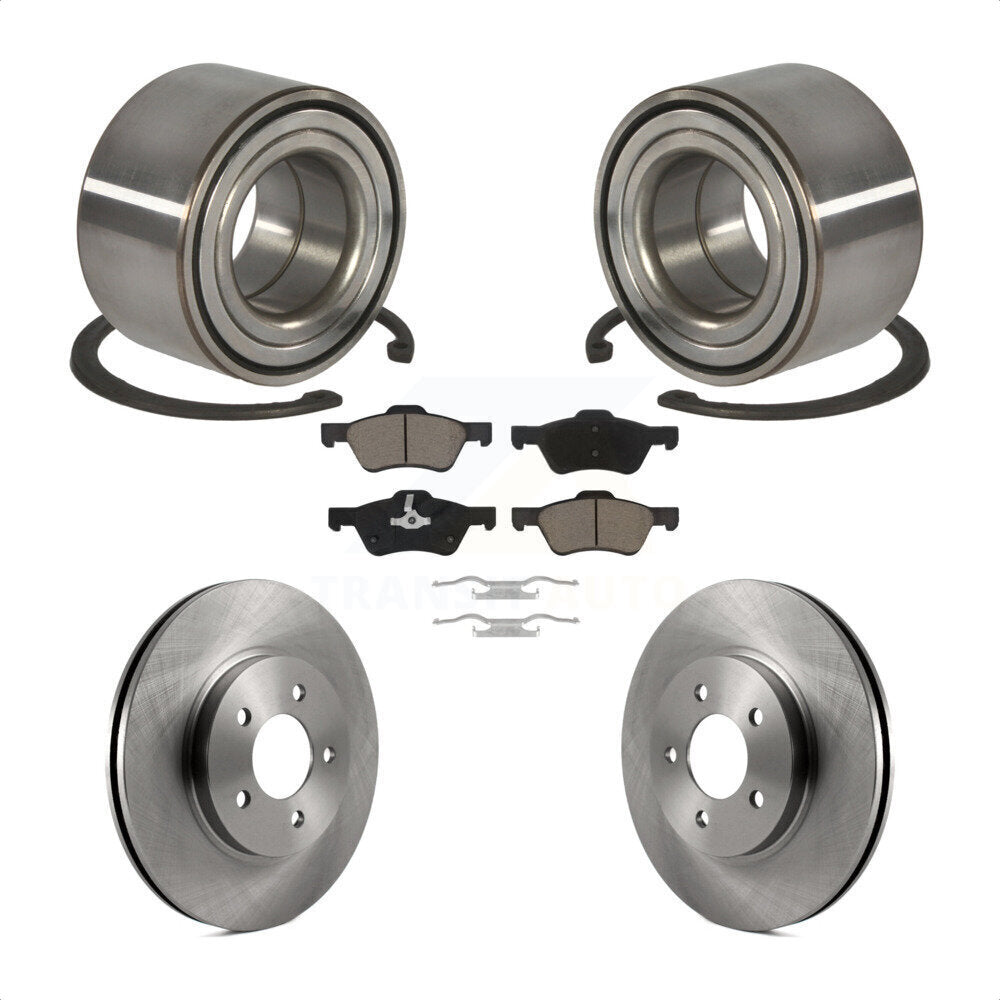 Wheel Bearing Disc Brake Rotor And Pad Front Kit For Ford Escape Mercury Mariner