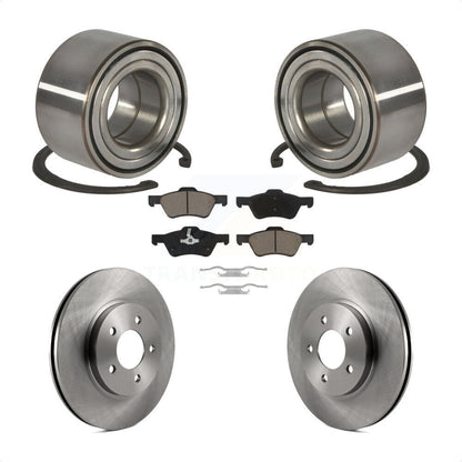 Wheel Bearing Disc Brake Rotor And Pad Front Kit For Ford Escape Mercury Mariner