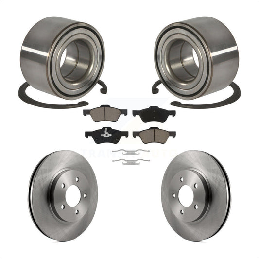 Wheel Bearing Disc Brake Rotor And Pad Front Kit For Ford Escape Mercury Mariner