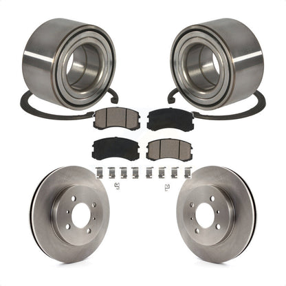 Wheel Bearing Disc Brake Rotors And Ceramic Pads Front Kit For Mitsubishi Lancer