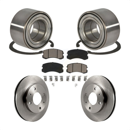 Wheel Bearing Disc Brake Rotors And Ceramic Pads Front Kit For Mitsubishi Lancer