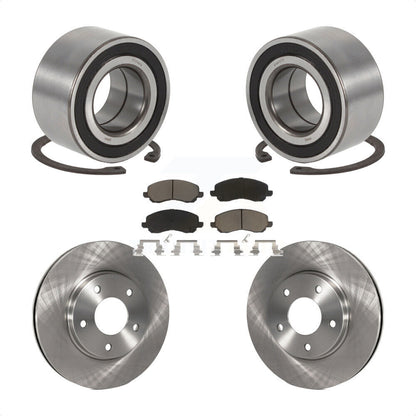 Wheel Bearing Disc Brake Rotor And Pad Front Kit For Mitsubishi Lancer Outlander