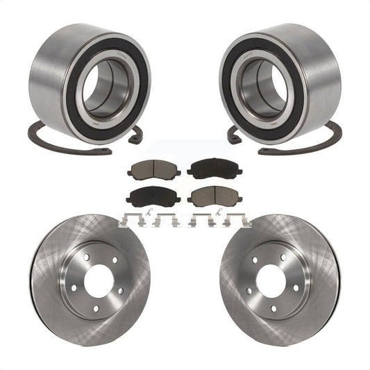 Wheel Bearing Disc Brake Rotor And Pad Front Kit For Mitsubishi Lancer Outlander