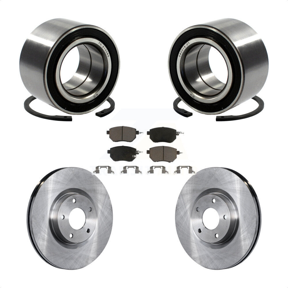 Wheel Bearing Disc Brake Rotors And Pads Front Kit For Nissan Altima Maxima