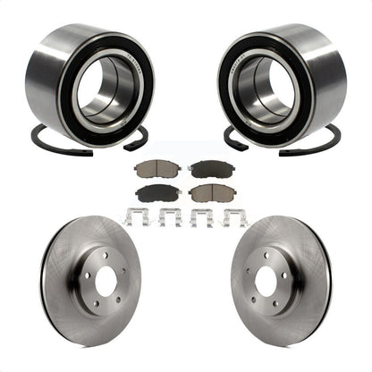 Wheel Bearing Brake Rotor & Pads Front Kit For Nissan Altima Maxima INFINITI I35