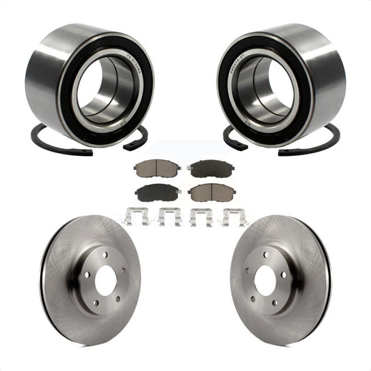 Wheel Bearing Brake Rotor & Pads Front Kit For Nissan Altima Maxima INFINITI I35