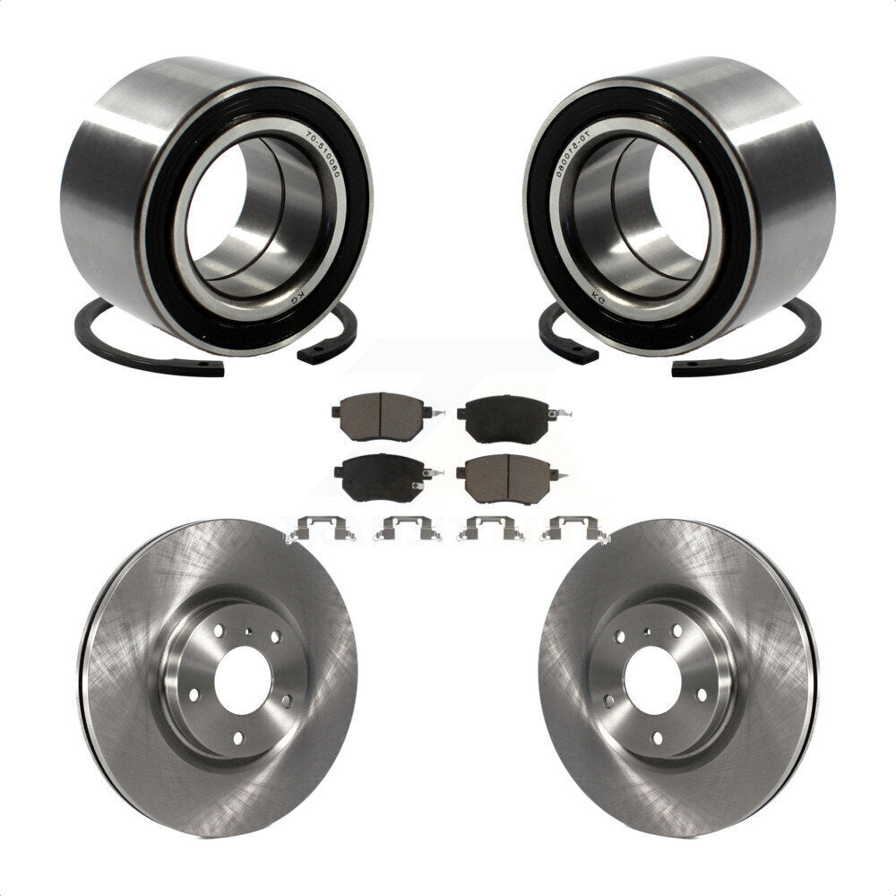 Wheel Bearing Disc Brake Rotors And Pads Front Kit For Nissan Altima Maxima
