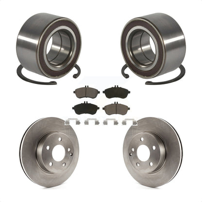 Wheel Bearing Disc Brake Rotor And Ceramic Pads Front Kit For Mercedes-Benz C300