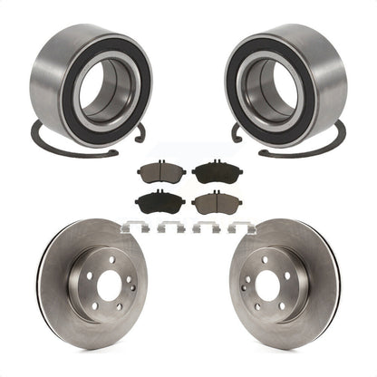 Wheel Bearing Disc Brake Rotors And Pads Front Kit For Mercedes-Benz C250 AWD