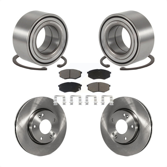 Wheel Bearing Disc Brake Rotor Pad Front Kit For Hyundai Tucson Kia Sportage FWD