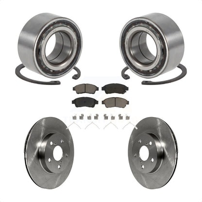 Wheel Bearing Disc Brake Rotors And Pads Front Kit For 1996-2000 Toyota RAV4