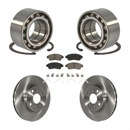 Wheel Bearing Brake Rotor & Pad Front Kit For 1993-1997 Toyota Corolla Geo Prizm