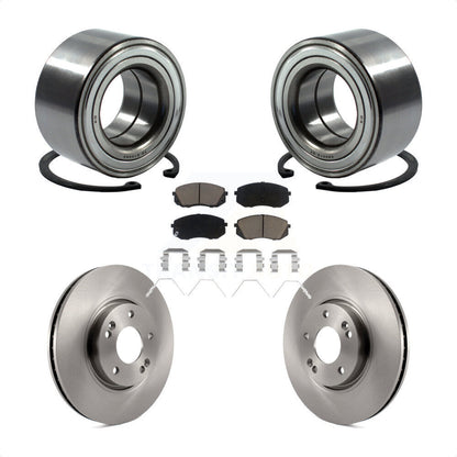 Wheel Bearing Disc Brake Rotors And Pads Front Kit For 2017-2019 Kia Soul EV