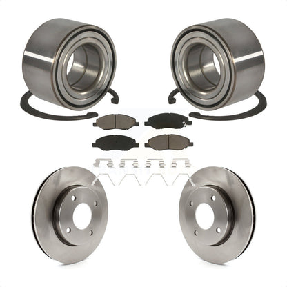 Wheel Bearing Disc Brake Rotor And Pad Front Kit For 2010-2011 Nissan Versa 1.6L