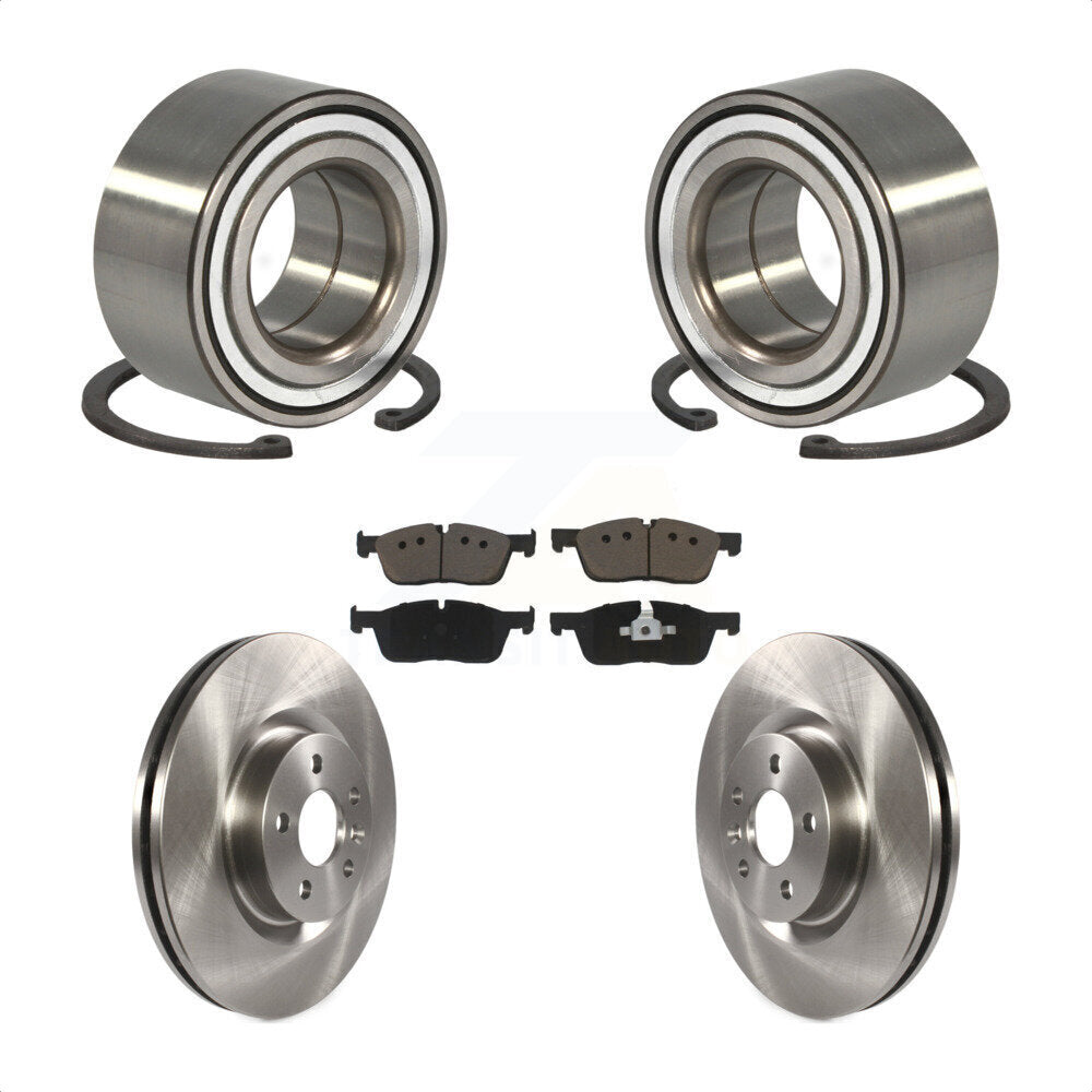 Wheel Bearing Brake Rotor And Pad Front Kit For Land Rover Discovery Sport Range