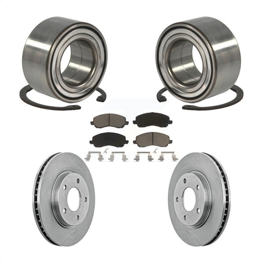 Wheel Bearing Disc Brake Rotor Pad Front Kit For Mitsubishi Lancer Dodge Caliber