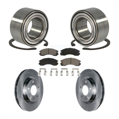 Wheel Bearing Disc Brake Rotor And Pads Front Kit For 2017 Mitsubishi Lancer FWD