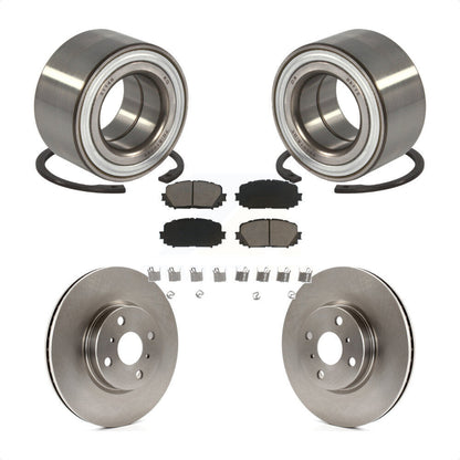 Wheel Bearing Disc Brake Rotors And Ceramic Pads Front Kit For Toyota Yaris