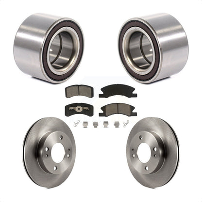 Wheel Bearing Disc Brake Rotor And Pad Front Kit For 2014-2015 Mitsubishi Mirage