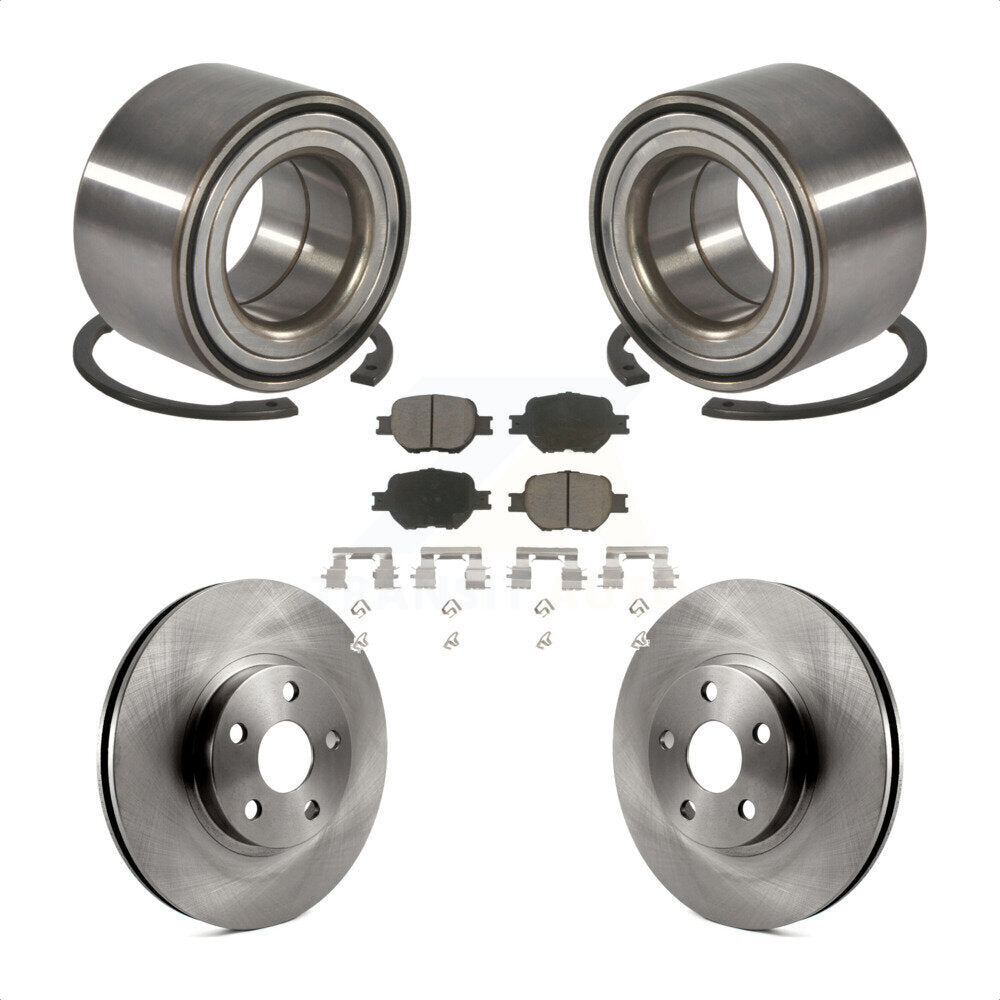 Wheel Bearing Disc Brake Rotors And Pads Front Kit For Toyota Celica Scion tC