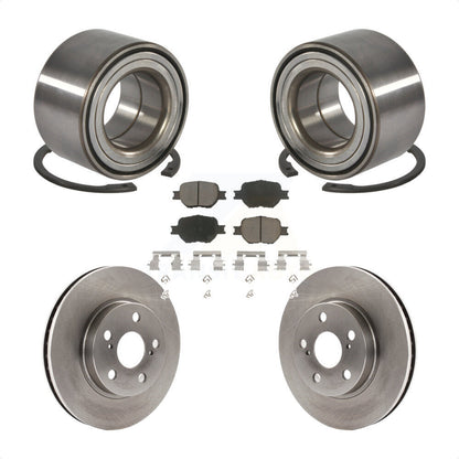 Wheel Bearing Disc Brake Rotors And Pads Front Kit For 2001 Toyota Celica GT