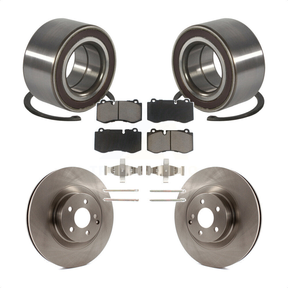 Wheel Bearing Disc Brake Rotor & Pad Front Kit For Mercedes-Benz S550 CL550 S350