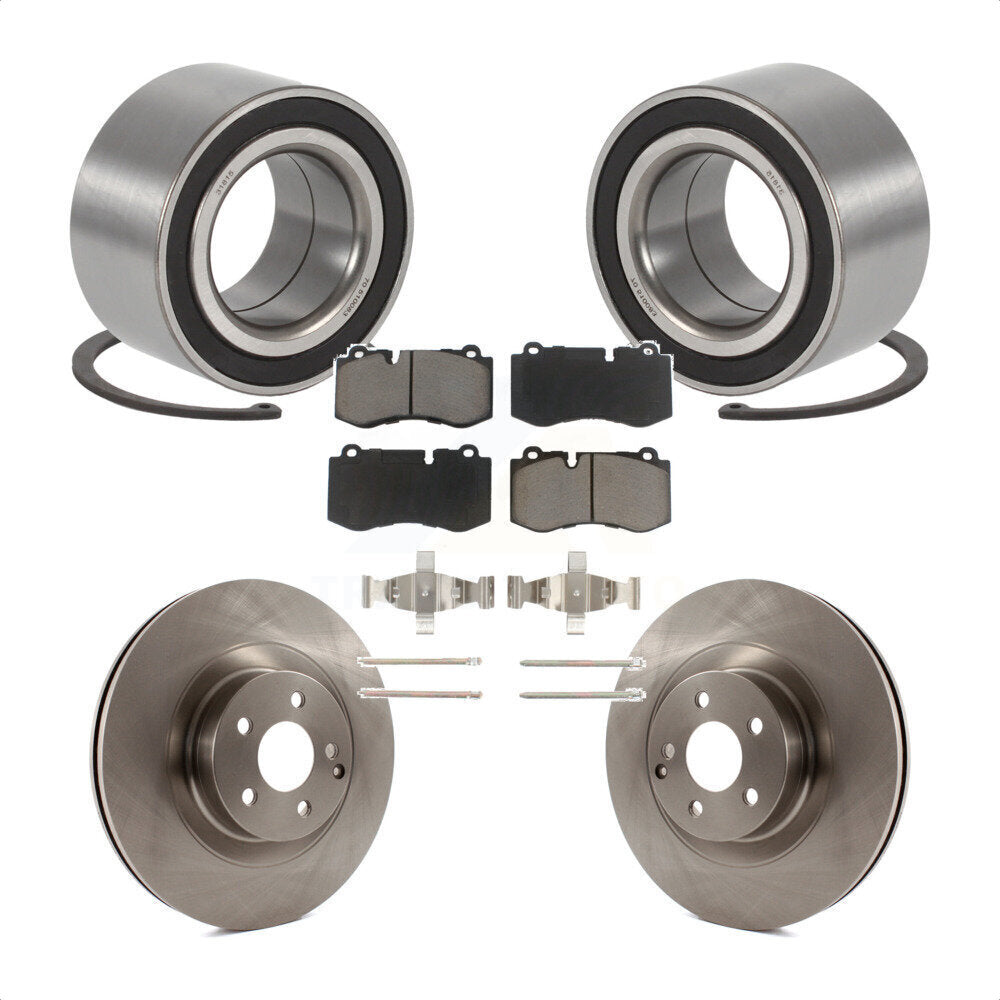Wheel Bearing Disc Brake Rotors And Pads Front Kit For 2009 Mercedes-Benz S450