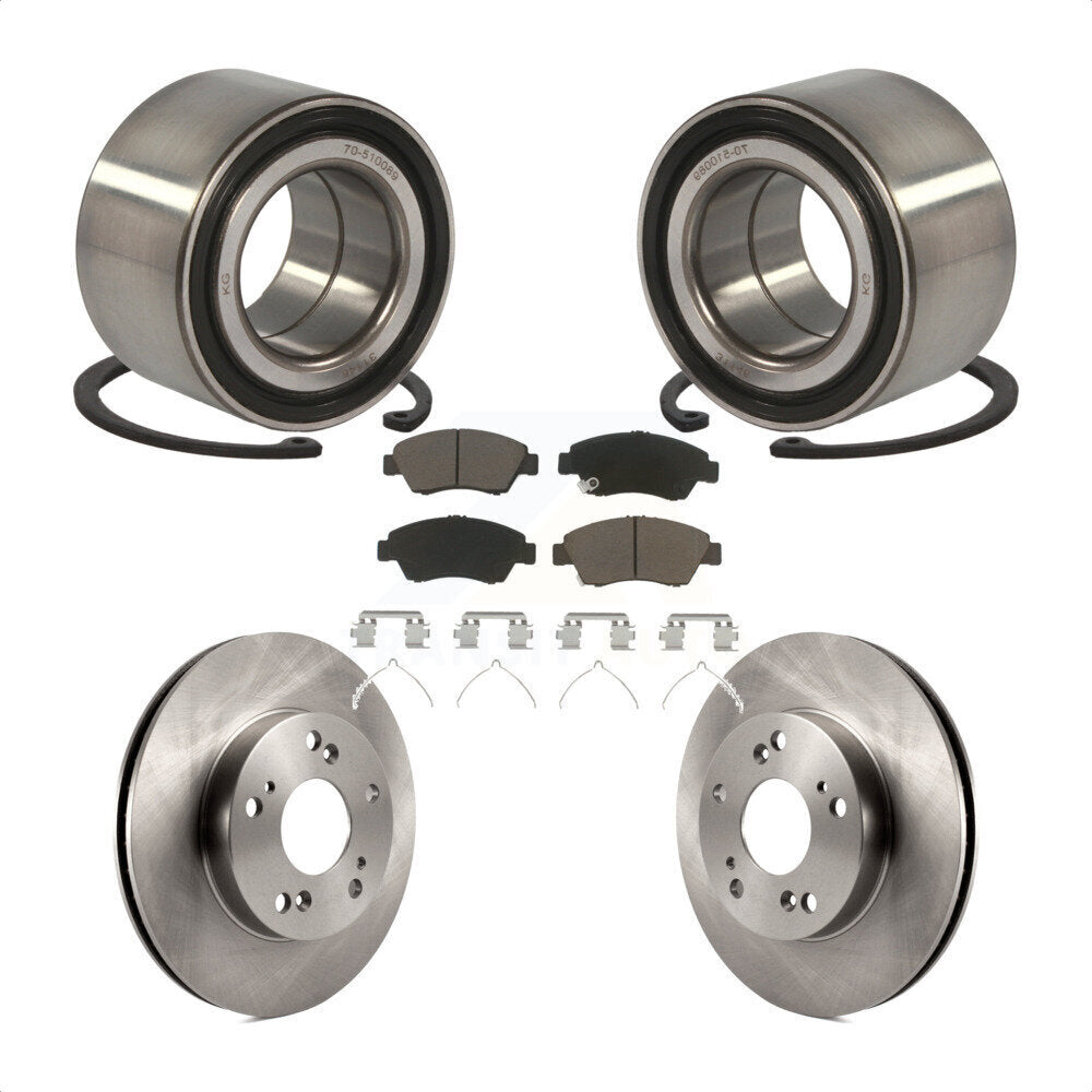 Wheel Bearing Disc Brake Rotors And Pads Front Kit For Honda Civic Acura ILX