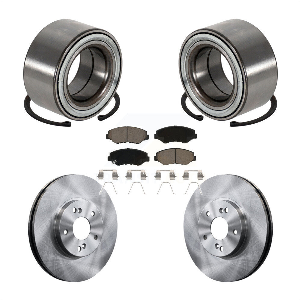 Wheel Bearing Disc Brake Rotors And Pads Front Kit For 2005-2008 Honda Pilot