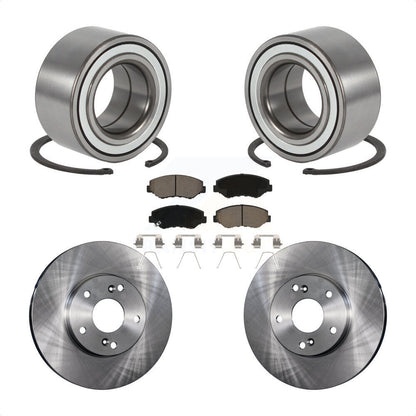 Wheel Bearing Disc Brake Rotors And Ceramic Pads Front Kit For Honda Element