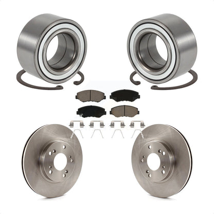 Wheel Bearing Disc Brake Rotors And Ceramic Pads Front Kit For Honda CR-V