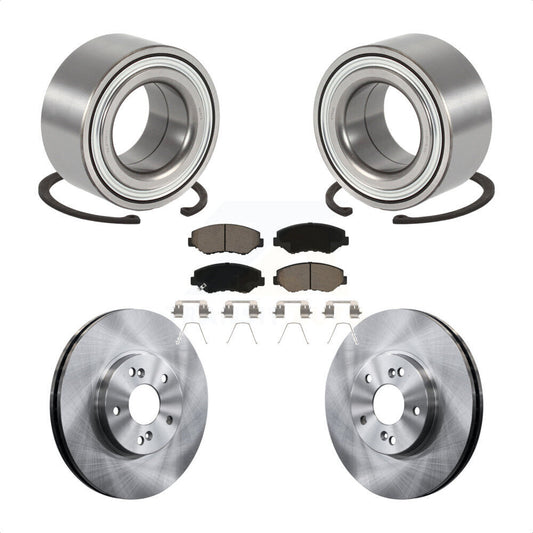 Wheel Bearing Disc Brake Rotors And Pads Front Kit For 2003-2004 Honda Pilot