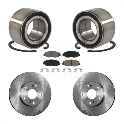 Wheel Bearing Brake Rotor Pads Front Kit For 14-15 Honda Civic Touring with 1.8L