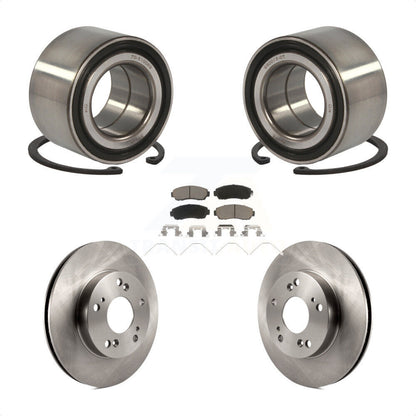 Wheel Bearing Disc Brake Rotors And Ceramic Pads Front Kit For Honda Civic