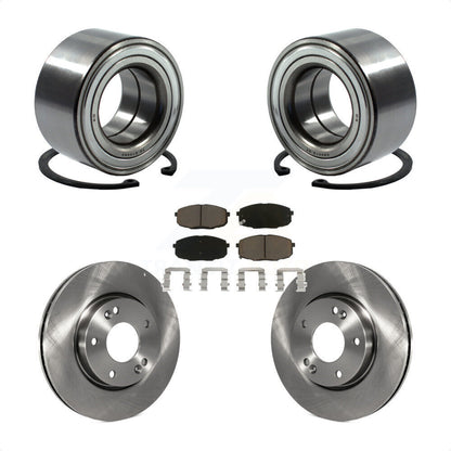 Wheel Bearing Disc Brake Rotors And Ceramic Pads Front Kit For Hyundai Elantra