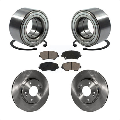 Wheel Bearing Brake Rotor Pads Front Kit For Kia Forte Hyundai Elantra GT Forte5