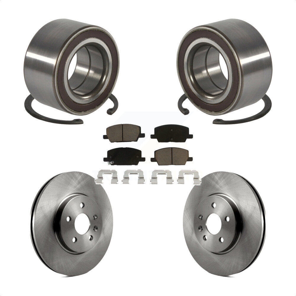 Wheel Bearing Disc Brake Rotor And Pad Front Kit For Buick Encore Chevrolet Trax
