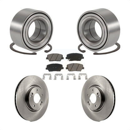 Wheel Bearing Disc Brake Rotors And Pads Front Kit For 2012-2017 Hyundai Azera