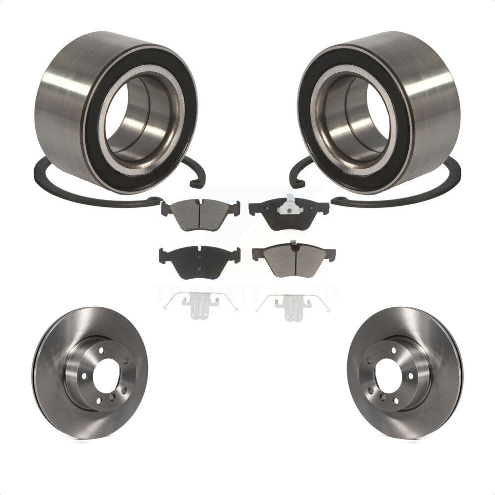 Wheel Bearing Disc Brake Rotors And Ceramic Pads Front Kit For BMW 328xi