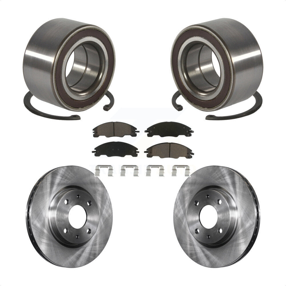 Wheel Bearing Disc Brake Rotors And Pads Front Kit For 2008-2011 Ford Focus