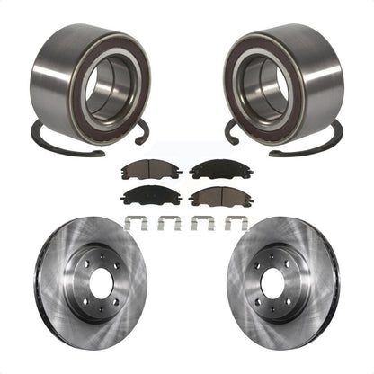 Wheel Bearing Disc Brake Rotors And Pads Front Kit For 2008-2011 Ford Focus