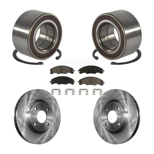 Wheel Bearing Disc Brake Rotors And Pads Front Kit For 2008-2011 Ford Focus