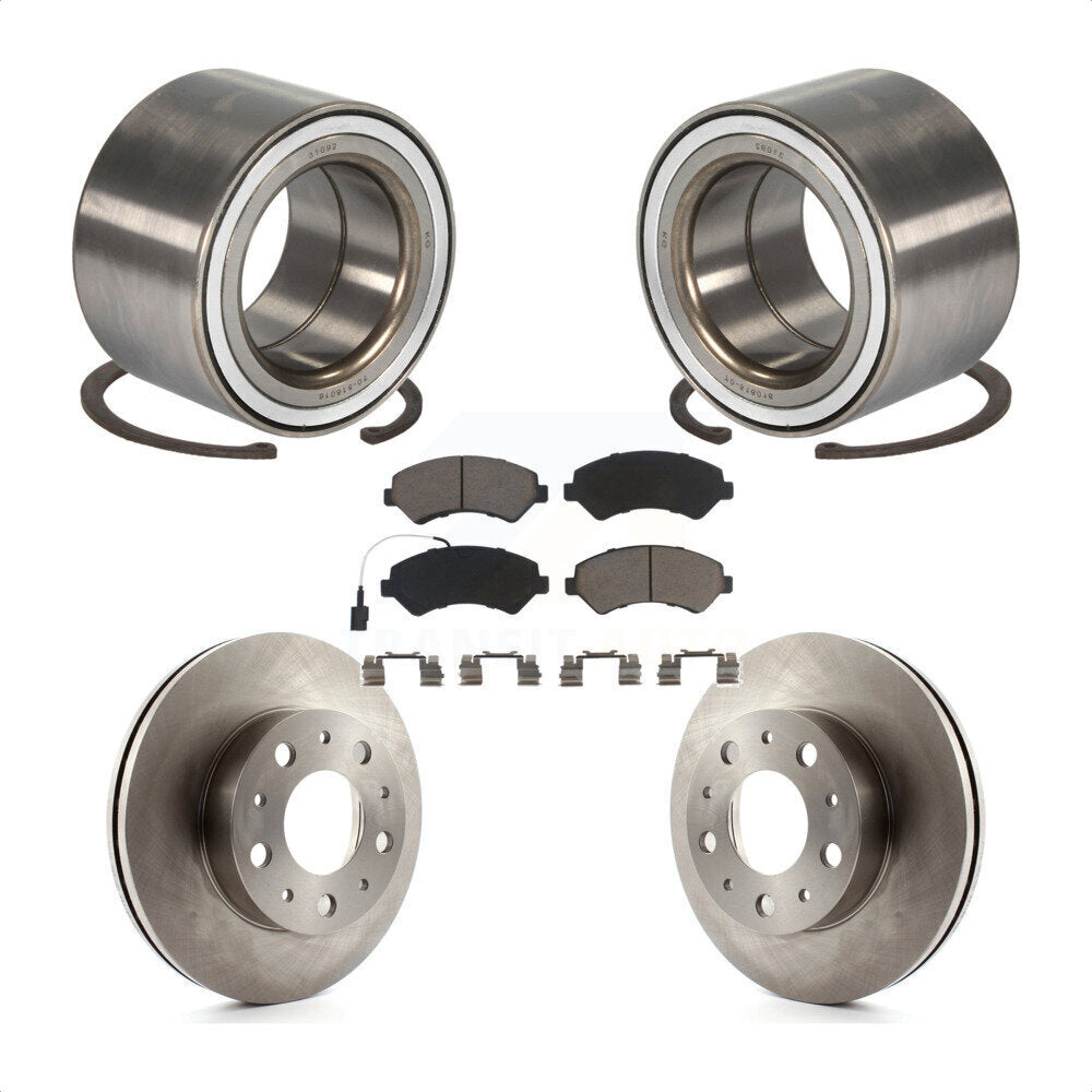 Wheel Bearing Disc Brake Rotor & Pads Front Kit For Ram ProMaster 2500 3500 1500