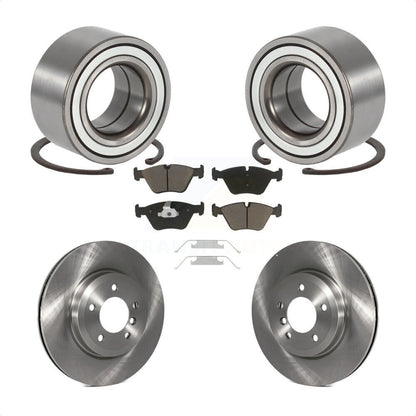 Wheel Bearing Disc Brake Rotors And Pads Front Kit For 2001-2005 BMW 330i 330xi