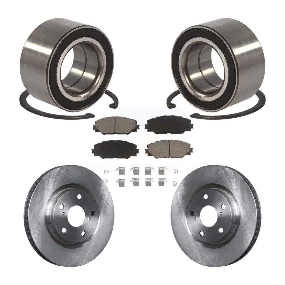 Wheel Bearing Disc Brake Rotor And Pads Front Kit For Toyota Matrix Pontiac Vibe