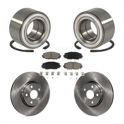 Wheel Bearing Disc Brake Rotor And Ceramic Pads Front Kit For 2008-2014 Scion xD
