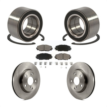Wheel Bearing Disc Brake Rotors And Ceramic Pads Front Kit For 2010 Lexus HS250h