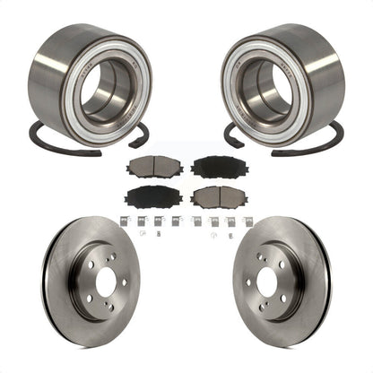 Wheel Bearing Disc Brake Rotors And Pads Front Kit For 2017-2018 Toyota Prius V